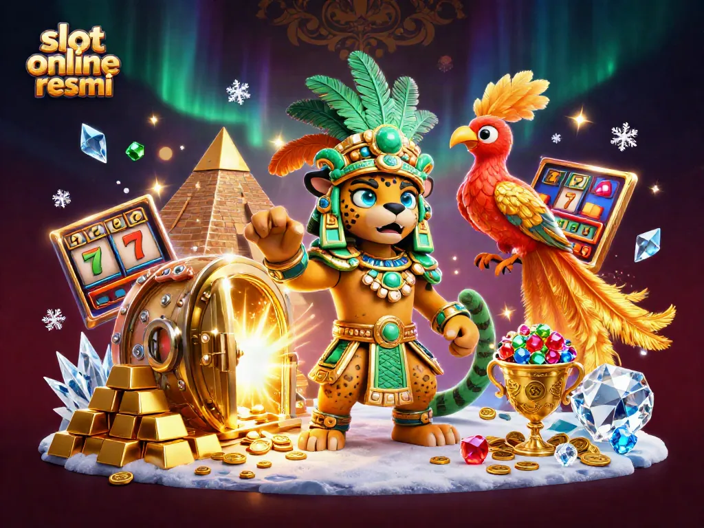 Spin to win jackpots in slot online resmi with vibrant Mayan imagery and dazzling treasures.