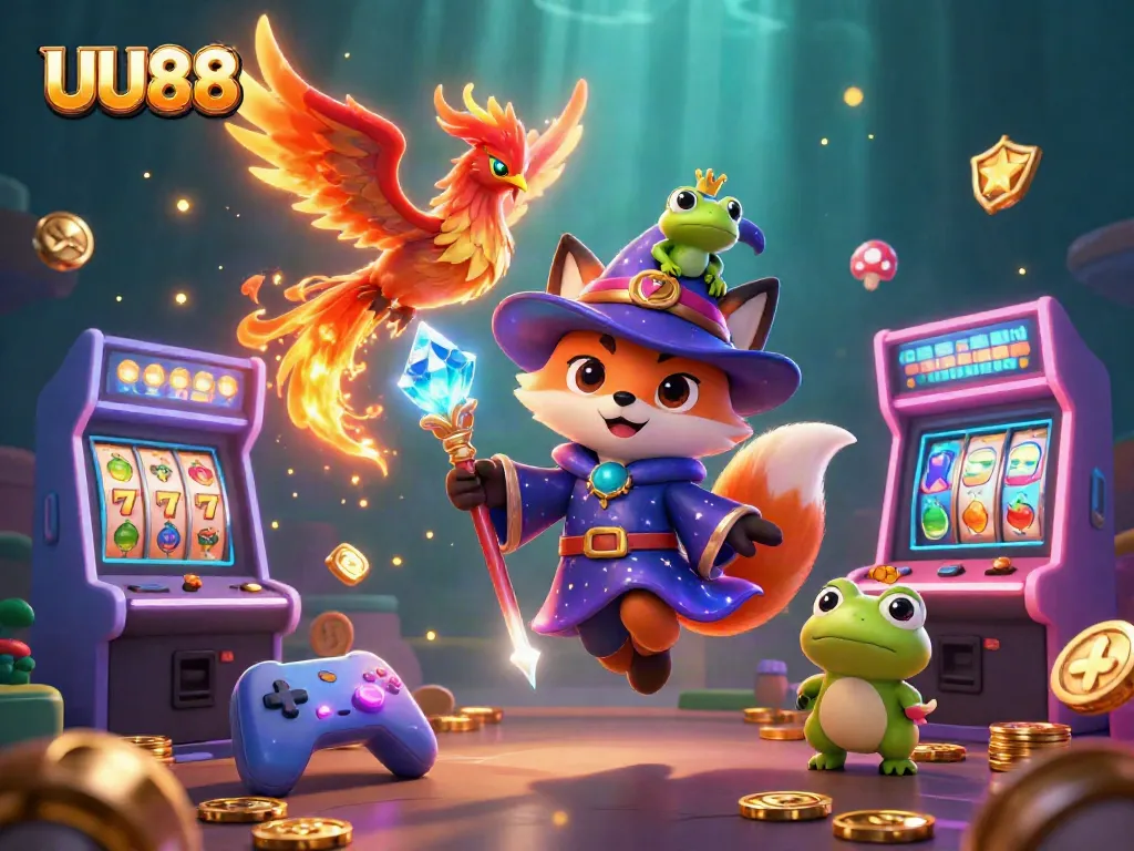 Join the exciting adventures at UU88, featuring vibrant slots and a mystical casino atmosphere.