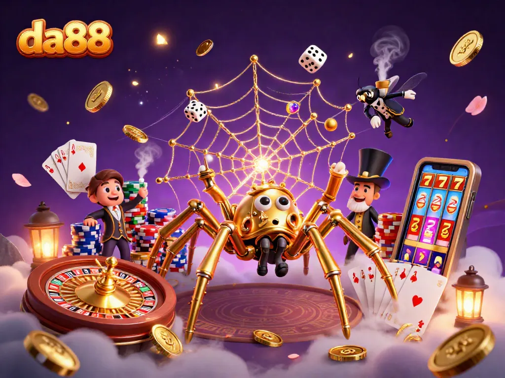 Experience da88's enthralling casino gaming with a captivating steampunk visual featuring dynamic elements.