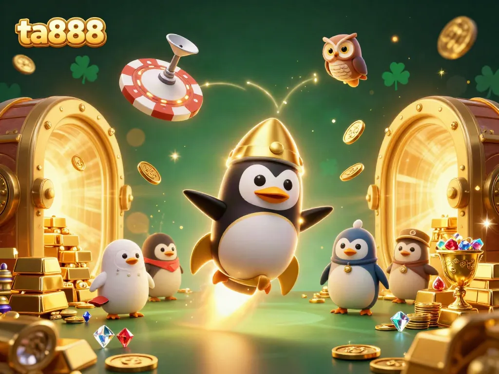 Bet on winning strategies with TA888 in a vibrant, engaging online casino illustration.